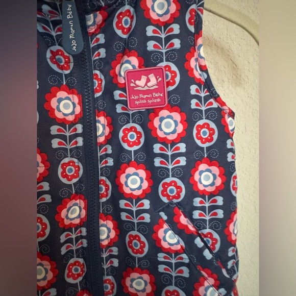 JoJo Maman Bébé Floral Vest Girls Size 5 - Picture 3 of 6